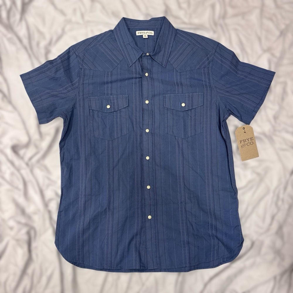 Frye & Co Men’s Pearl-snap Button Up